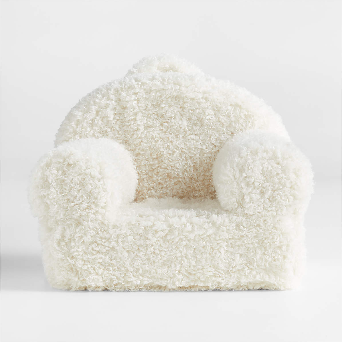 Calm Beige Faux Fur Kids Bean Bag Chair + Reviews