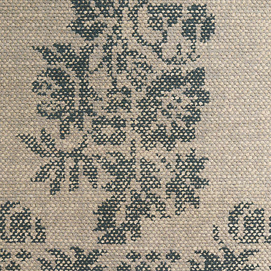 Manor Performance Handknotted Blue Rug Swatch 12"x18"