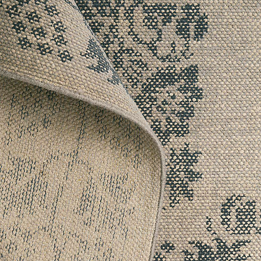 Manor Performance Handknotted Blue Rug