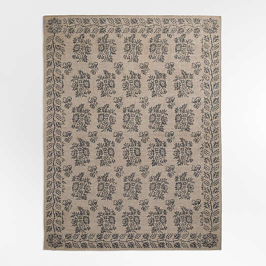 Manor Performance Handknotted Blue Rug