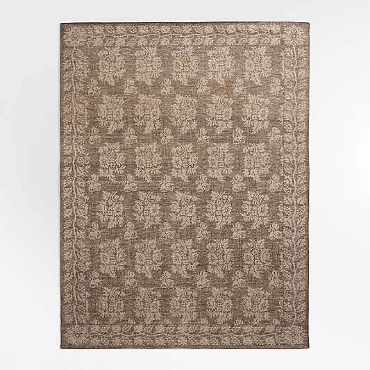 Manor Performance Handknotted Brown Rug