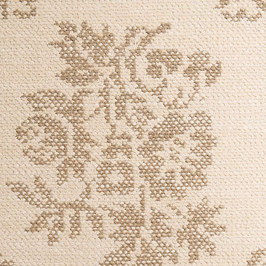 Manor Performance Handknotted Ivory Rug Swatch 12"x18"