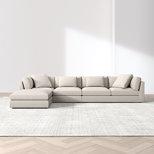 Monterey Modular 4-Piece Reversible Sectional Sofa with Ottoman