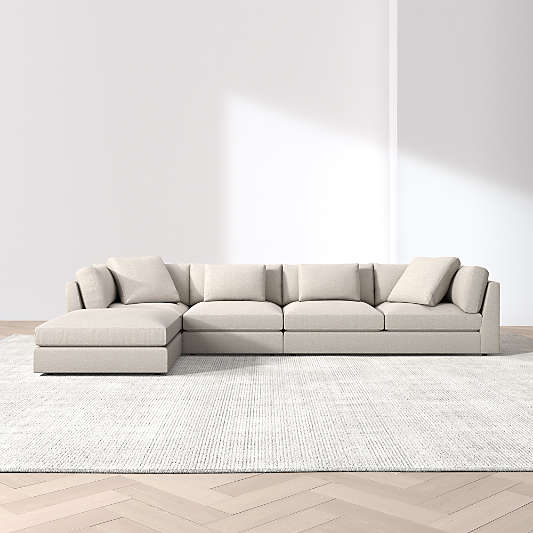 Monterey Modular 4-Piece Reversible Sectional Sofa with Ottoman