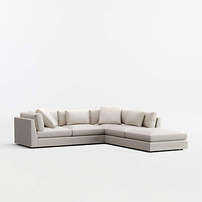 Monterey Modular 3-Piece L-Shaped Sectional Sofa with Ottoman
