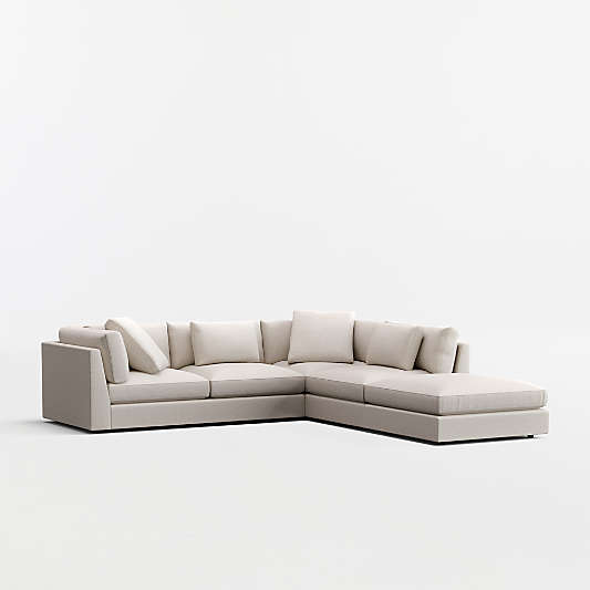 Monterey Modular 3-Piece L-Shaped Sectional Sofa with Ottoman