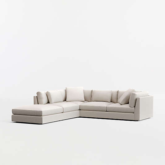 Monterey Modular 3-Piece L-Shaped Sectional Sofa with Ottoman
