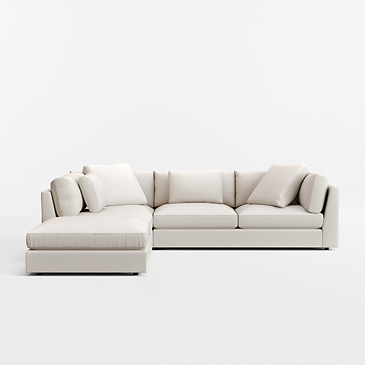 Monterey Modular 3-Piece L-Shaped Sectional Sofa with Ottoman