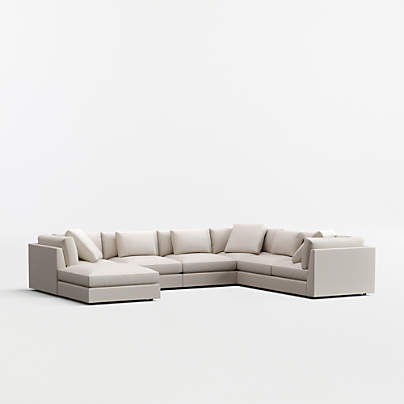 Monterey Modular 4-Piece L-Shaped Sectional Sofa with Ottoman