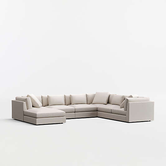 Monterey Modular 4-Piece L-Shaped Sectional Sofa with Ottoman