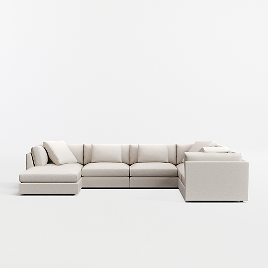 Monterey Modular 4-Piece L-Shaped Sectional Sofa with Ottoman