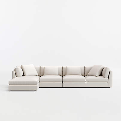 Monterey Modular 4-Piece Reversible Sectional Sofa with Ottoman