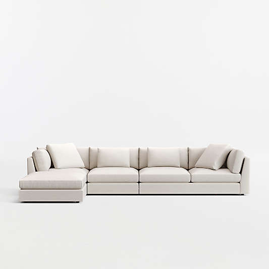 Monterey Modular 4-Piece Reversible Sectional Sofa with Ottoman