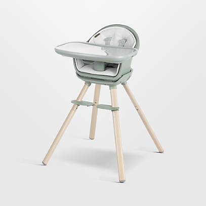 Green and white high chair new arrivals