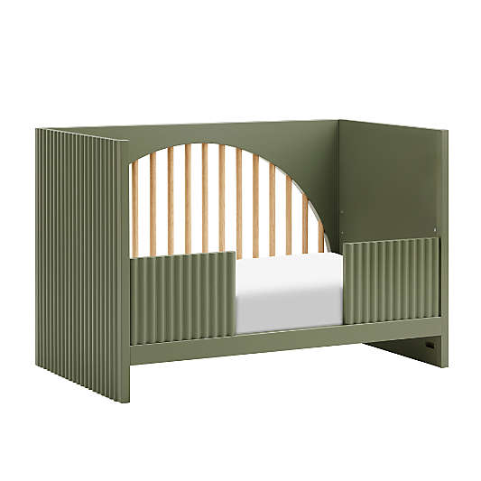 Babyletto Moab Olive Green Wood Toddler Bed Rail