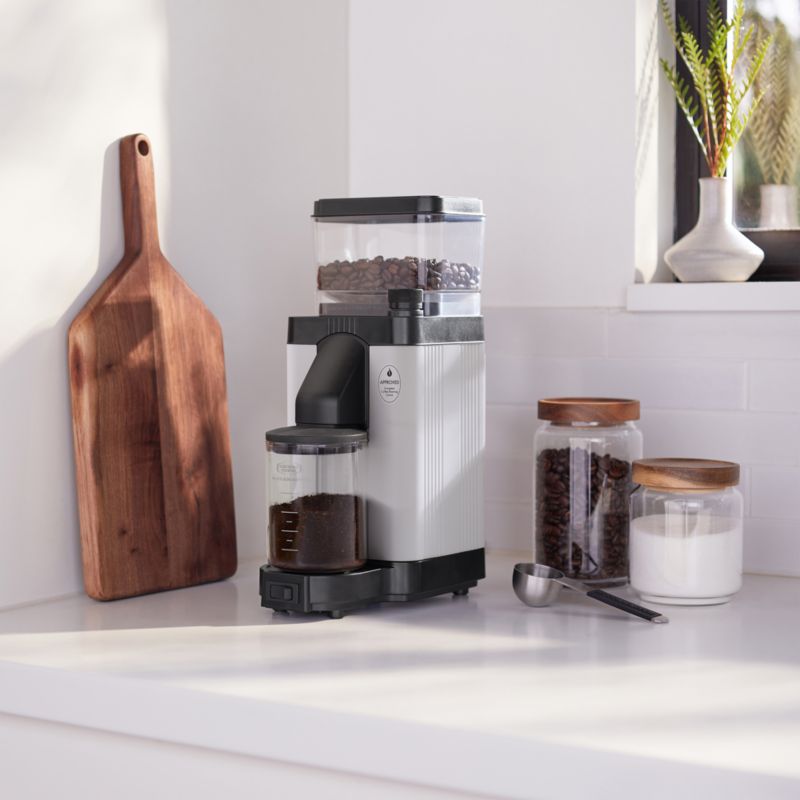 Moccamaster KM5 Matte White Burr Grinder | Crate & Barrel