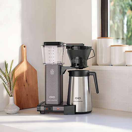 Moccamaster KBT Thermal Brewer 10-Cup Stone Grey Manual Drip Stop Coffee Maker