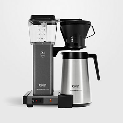 View Moccamaster KBT Thermal Brewer 10-Cup Stone Grey Manual Drip Stop Coffee Maker details
