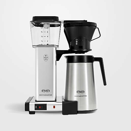 Moccamaster KBT Thermal Brewer 10-Cup Polished Silver Manual Drip Stop Coffee Maker