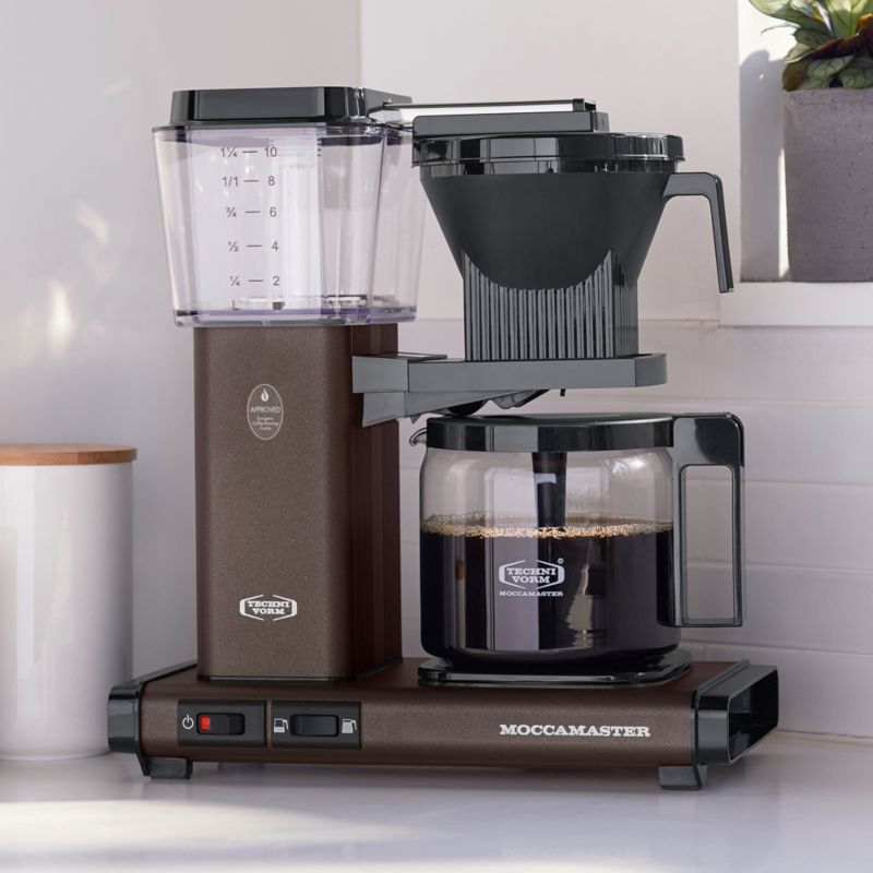 Moccamaster KBGV Select 10-Cup Glass Brewer Coffee Maker in Dutch Cocoa - image 2 of 3