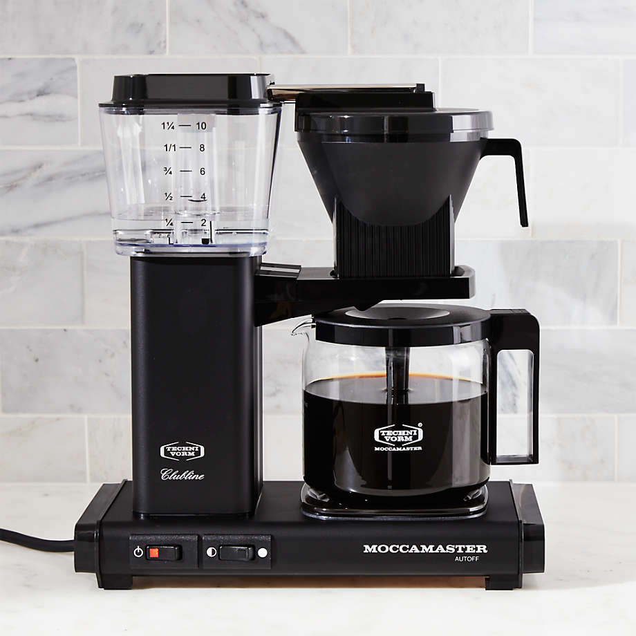 Moccamaster 10Cup Matte Black Coffee Maker + Reviews Crate and Barrel Canada