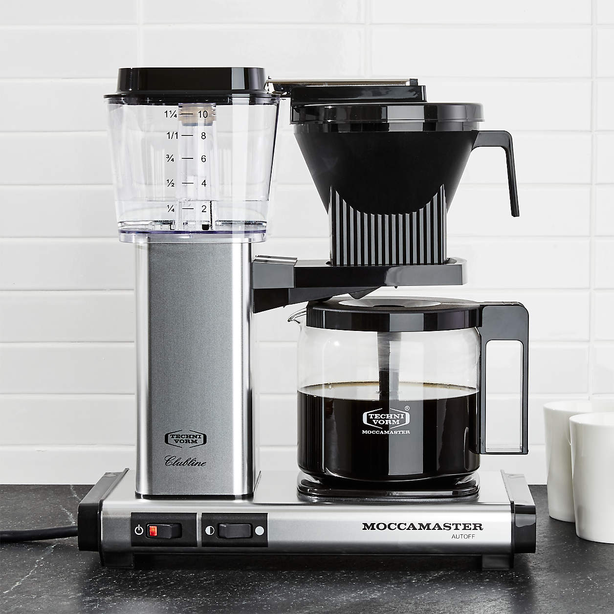 Moccamaster 10Cup Polished Silver Coffee Maker + Reviews Crate and Barrel