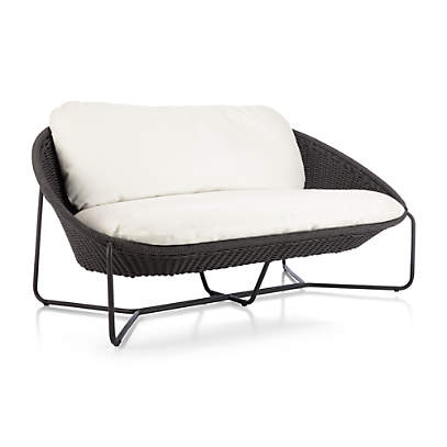 outdoor oval loveseat