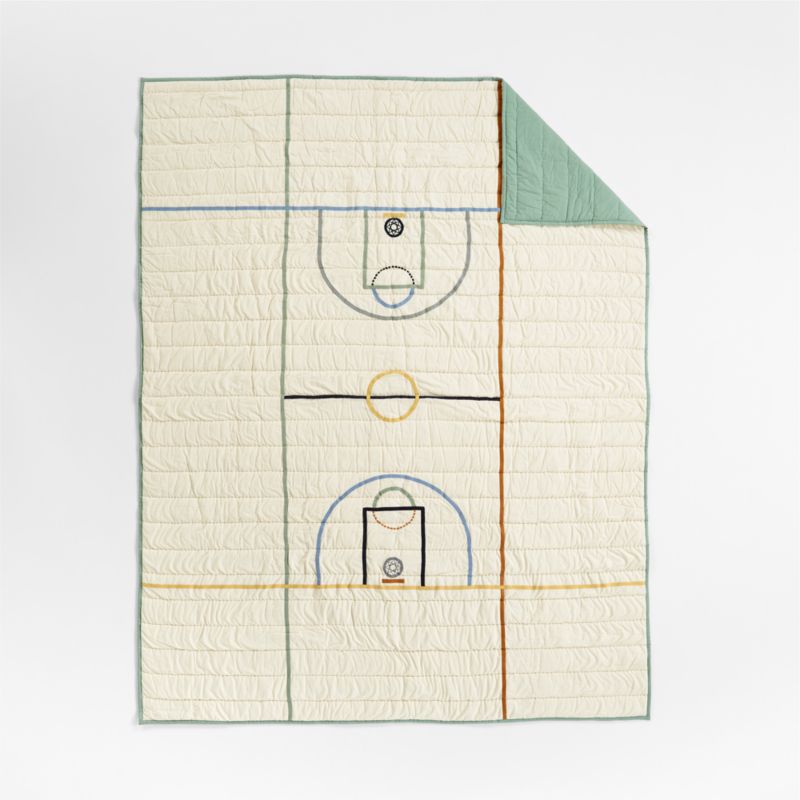 Modern Basketball Organic Cotton Kids Bedding Bundle Set - image 3 of 9