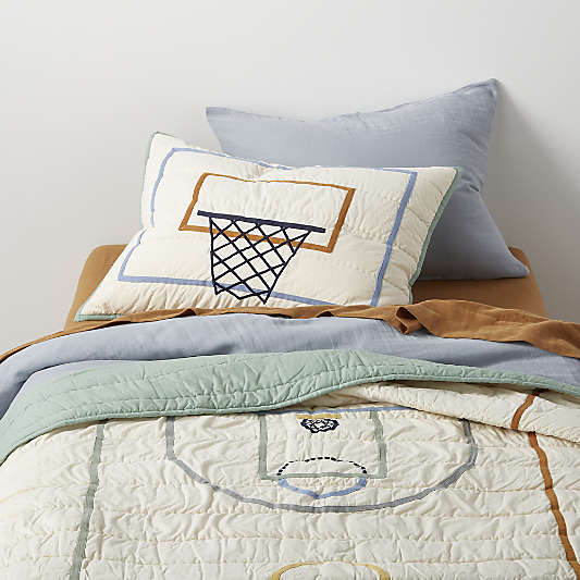 Modern Basketball Organic Cotton Kids Full/Queen Quilt