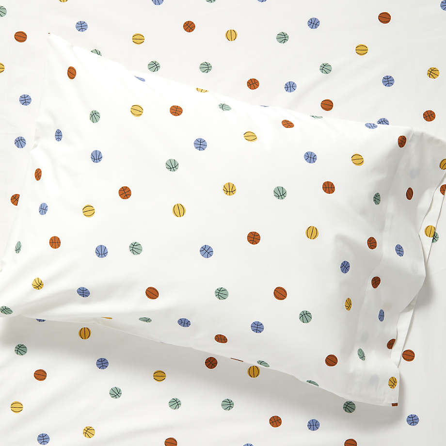 personalized kids pillowcase, polka dot initial monogrammed girl