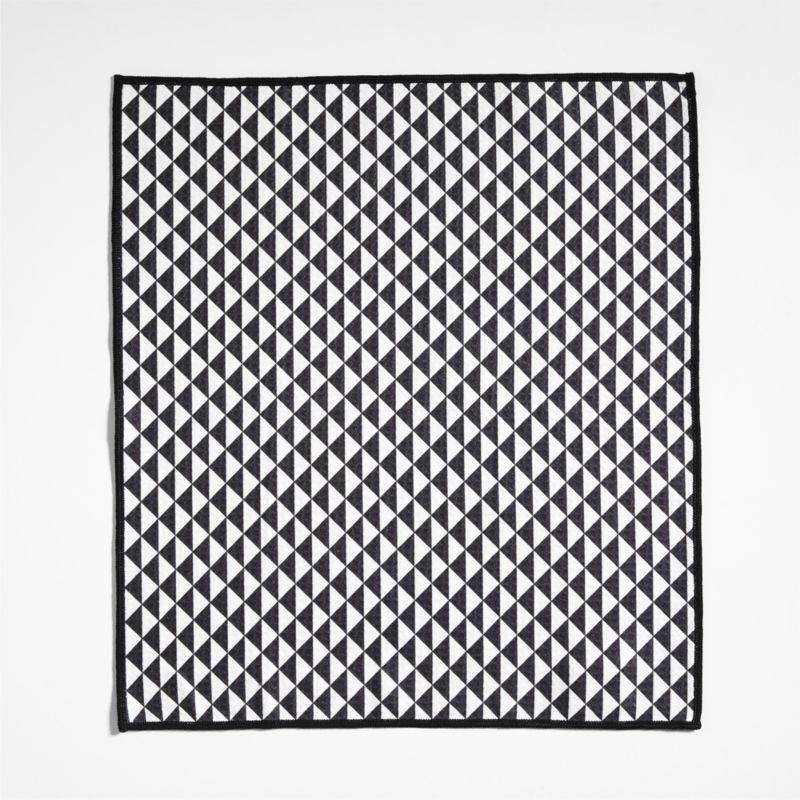 Modern Check Recycled Dish Towel