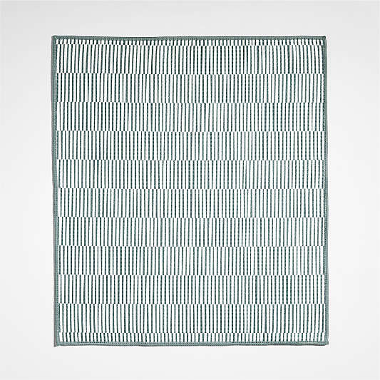 Modern Check Pendula Green Recycled Kitchen Towels, Set of 2