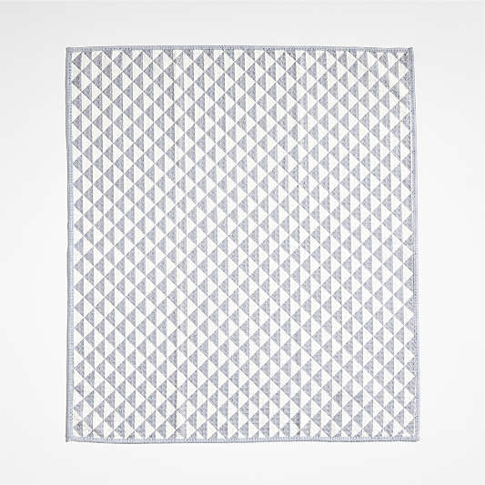 Modern Check Grey Recycled Kitchen Towels, Set of 2