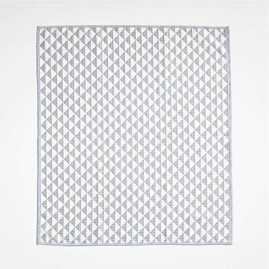 Modern Check Grey Recycled Kitchen Towels, Set of 2