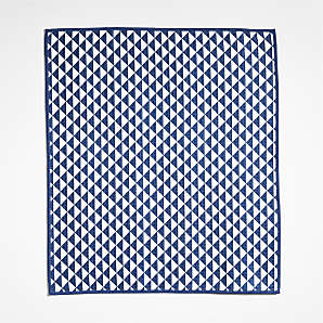 Geometry Something Blue Dish Towel