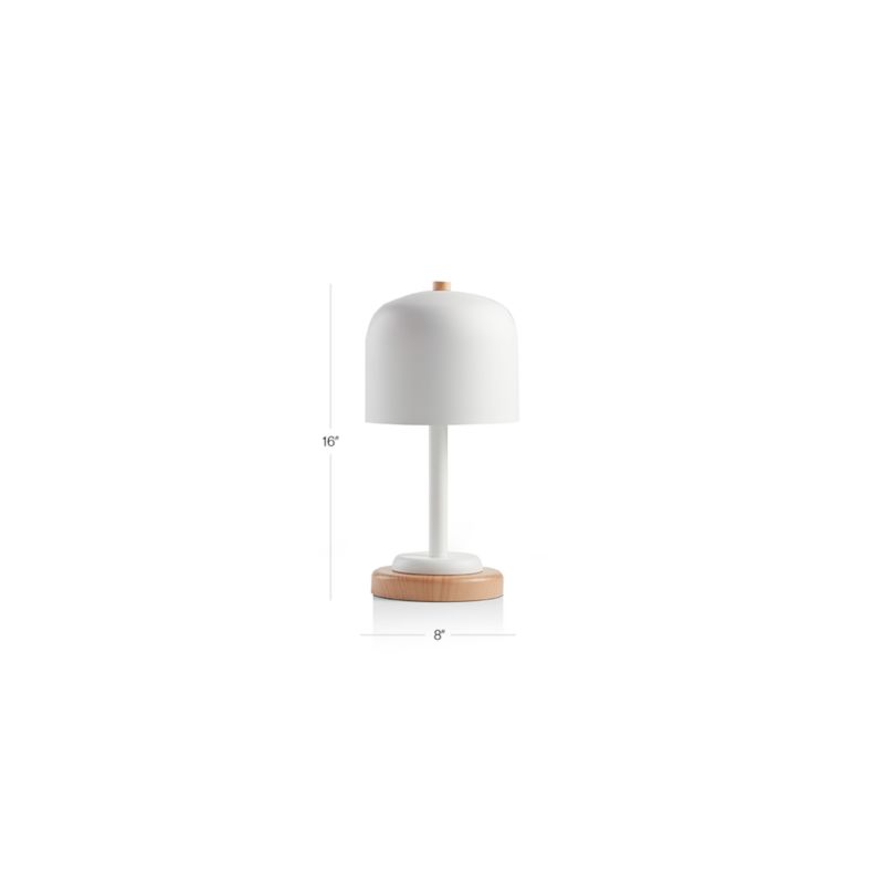 View Modern White Dome Touch Kids Table Lamp - image 3 of 18