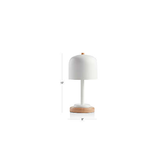 Modern White Dome Touch Kids Table Lamp