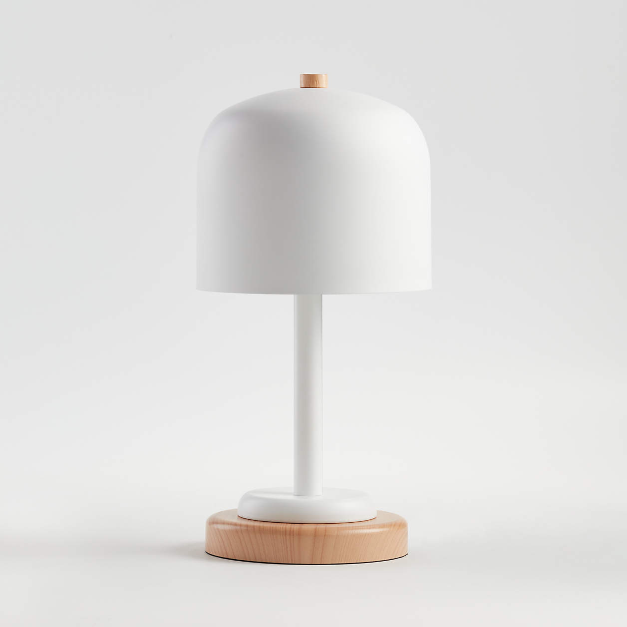 Modern White Dome Touch Kids Table Lamp