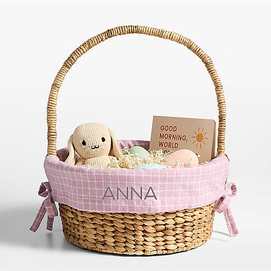 Modern Kids Basket with Mini Stax Purple Liner