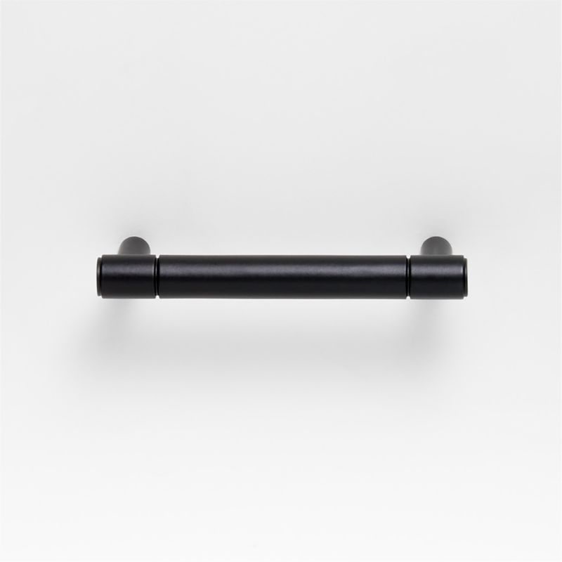 Modern 3" Flat-End Matte Black Cabinet Drawer Bar Pull