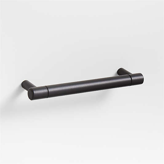 Modern 4" Flat-End Matte Black Cabinet Drawer Bar Pull