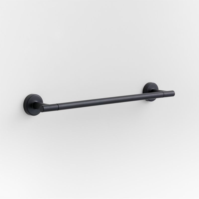 Rubber Coated Modern Black Bath Accessories, CB2