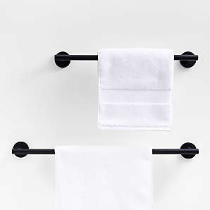 Teak Towel Holder for Bathroom Wall Adhesive Matte Gold Towel Rack