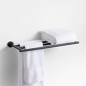 Modern Flat-End Brushed Brass Bathroom Hand Towel Ring