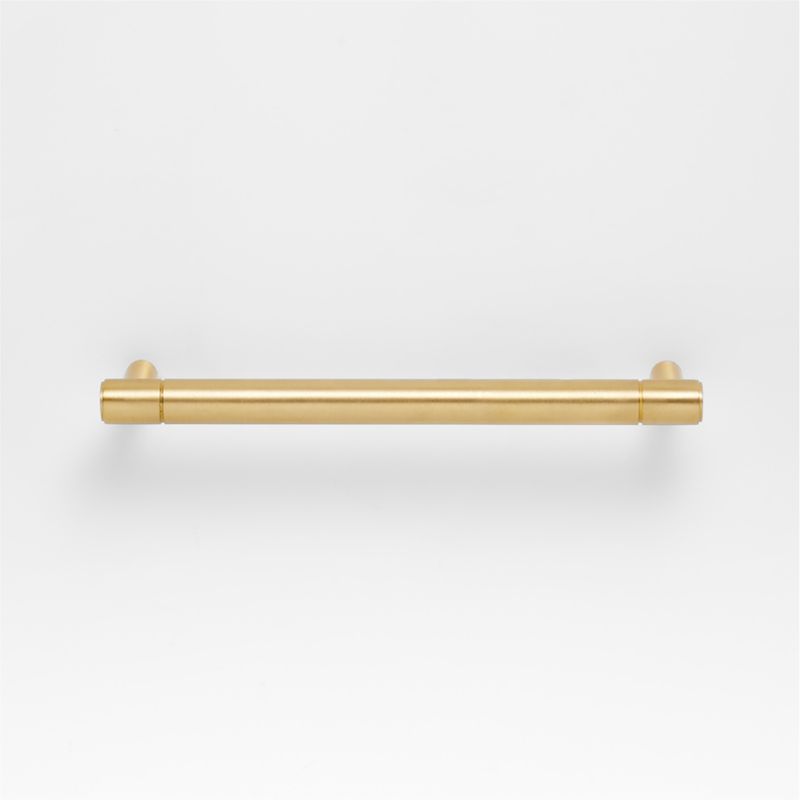 Modern 5" Flat-End Brushed Brass Cabinet Drawer Bar Pull - image 4 of 5