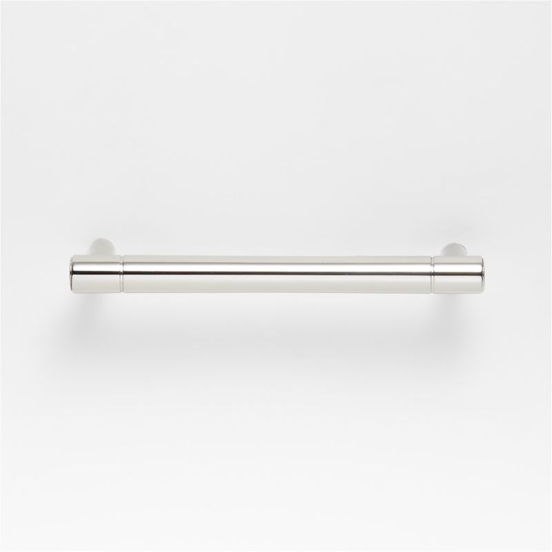 Modern 4" Flat-End Polished Chrome Cabinet Drawer Bar Pull