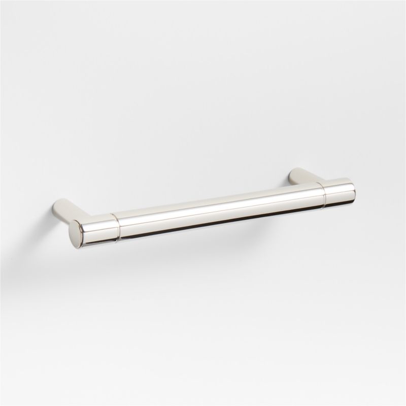 Modern 4" Flat-End Polished Chrome Cabinet Drawer Bar Pull