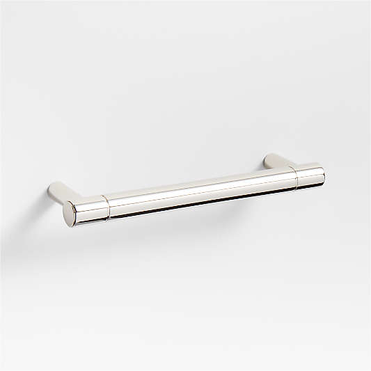 Modern 4" Flat-End Polished Chrome Cabinet Drawer Bar Pull