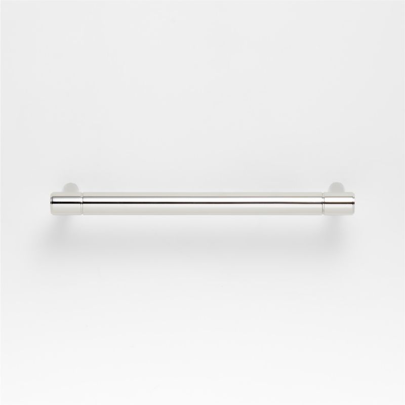 Modern 5" Flat-End Polished Chrome Cabinet Drawer Bar Pull