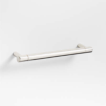 Modern 5" Flat-End Polished Chrome Cabinet Drawer Bar Pull